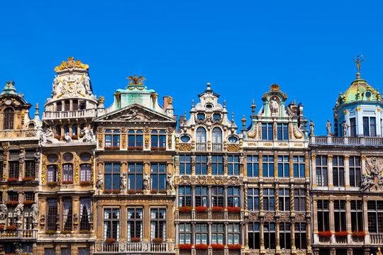 Houses on Grand Place, Brussels, Belgium