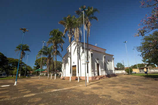 Santo Antonio church in the city of brodowski with works by Candido Portinari. March, 2017