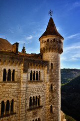 Fototapeta na wymiar Rocamadour, one of the most beautiful village in France, religious destination