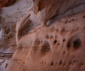 Erosion of cliff walls in Cathedral Gorge, Purnululu National Park, Kimberley
