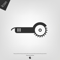 Angle grinder vector icon