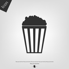 Popcorn vector icon