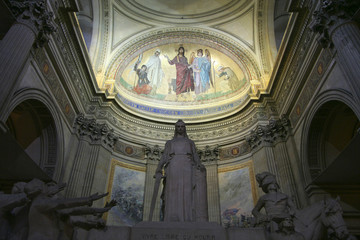 Paris Pantheon Statue inside