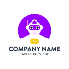 Unique Robot Cartoon Character Mascot