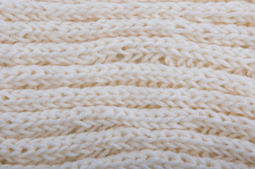 Handknitted canvas made of creamy knitwear