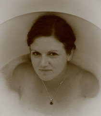 Romaine dans son bain