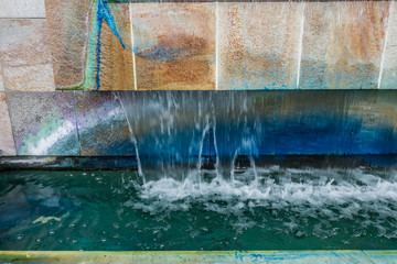 Colorful Fountain Closeup