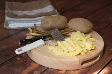 Fries ready for cooking 