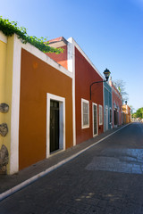 Fototapeta na wymiar Colorful Colonial Street