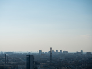 City from Bird's Perspective. Minsk, Belarus.