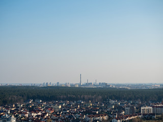 City from Bird's Perspective. Minsk, Belarus.