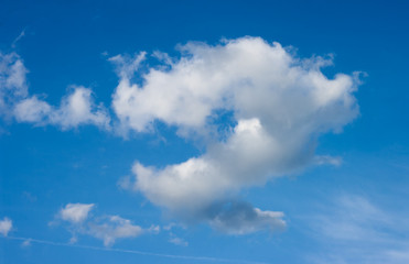 blue sky with clouds.Clouds on blue sky.