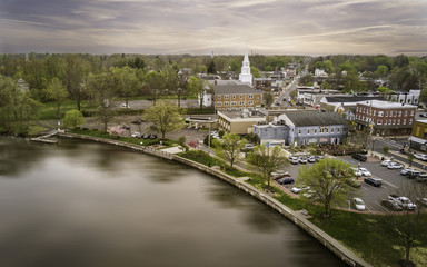 Fototapeta na wymiar Aerial of Highstown New Jersey