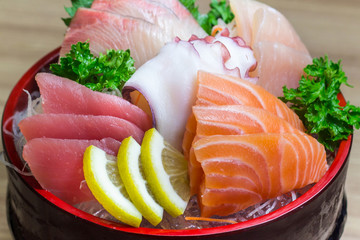 Japanese food sashimi sets