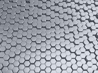 Rendering abstract metallic nano background