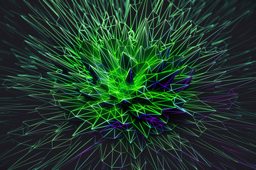 Fototapeta premium Green spike background