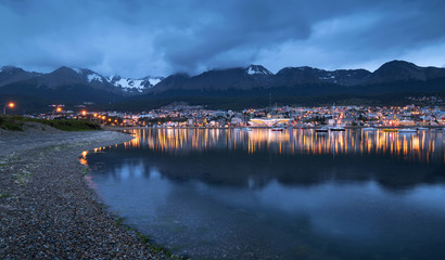A view of Ushuaia, Tierra del Fuego, Argentina