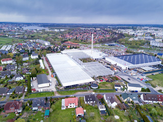 Luftbild einer Industrieanlage /Gewerbegebiet