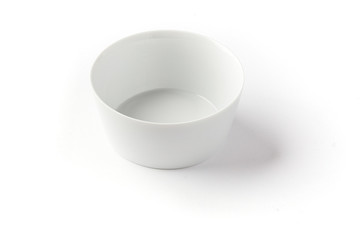 Isolated white bowl on a white background 