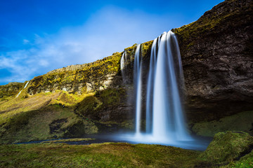 Iceland, seljalandsfoss waterfall