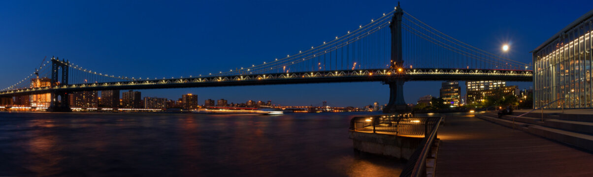 Fototapeta Manhattan Bridge in New York, USA
