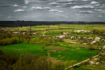 Beautiful summer rural landscape