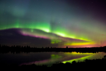 Colorful aurora