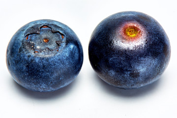 Close up of fresh blueberries