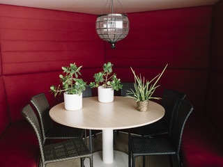 Modern table of lounge