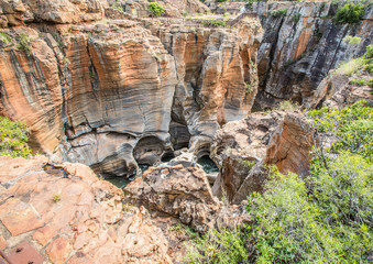 Landscape at the Blyde River Canyon, Bourke’s Luck Potholes