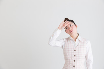 OLポートレート・白バック