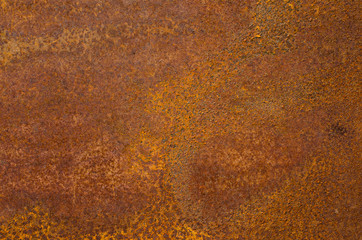 Rust on an old sheet of metal texture