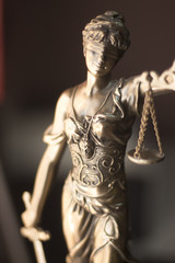 Fototapeta na wymiar Law office legal statue Themis
