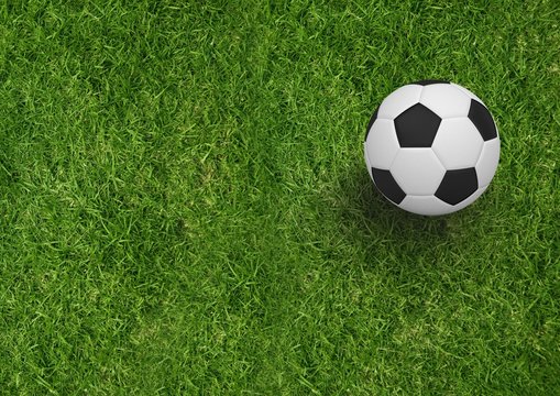 Composite image of soccer items