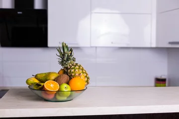 Foto auf Acrylglas Bowl of fresh fruits © Tinatin