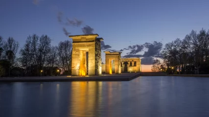 Poster Debod temple (Egyptian temple in Madrid, Spain) © Miguel