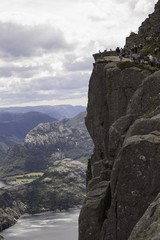 Terassenaussicht, Preikestolen - Pulpit Rock