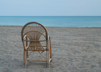 Chair on sand