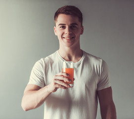 Guy with juice