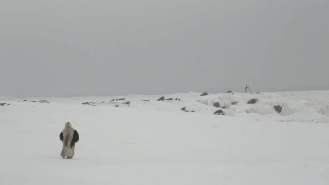 Shaman Carries Out ritual During The Russian Arctic Winter  - 6