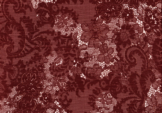 Dentelle ancienne bordeaux.