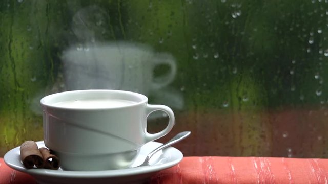 Salep or sahlap with cinnamon