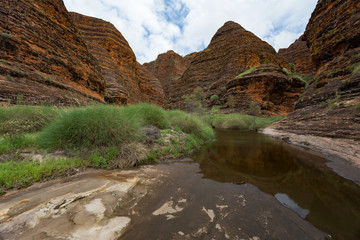 The walk into Cathedral Gorge, Purnululu, National Park