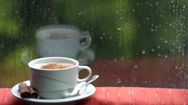 Salep or sahlap with cinnamon
