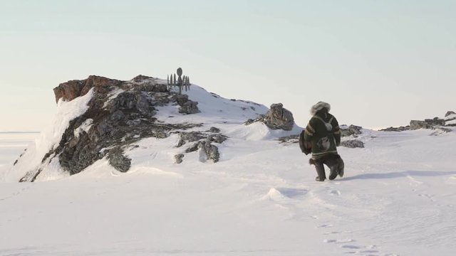 Shaman Carries Out occult ritual During The Russian Arctic Winter  - 3