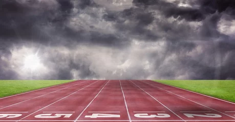 Fotobehang Gymnastiek Composite image of athletics  © vectorfusionart