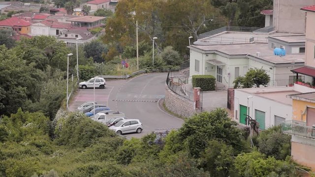 Panorama of the city Minturno Italy