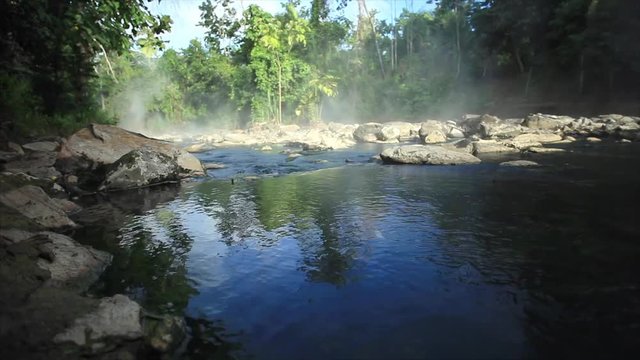 Thermal pools and hot springs of the Amazon River, Peru, South America  - 2