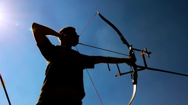 Target Archery: Young Archer Backlight, Practice in Field