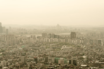 Seoul is groaning in fine dust from China